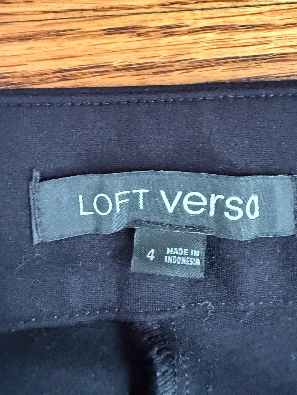 LOFT Versa Ponte Deluxe Black Boot-Cut Flare Pants Size 4 - Picture 7 of 8